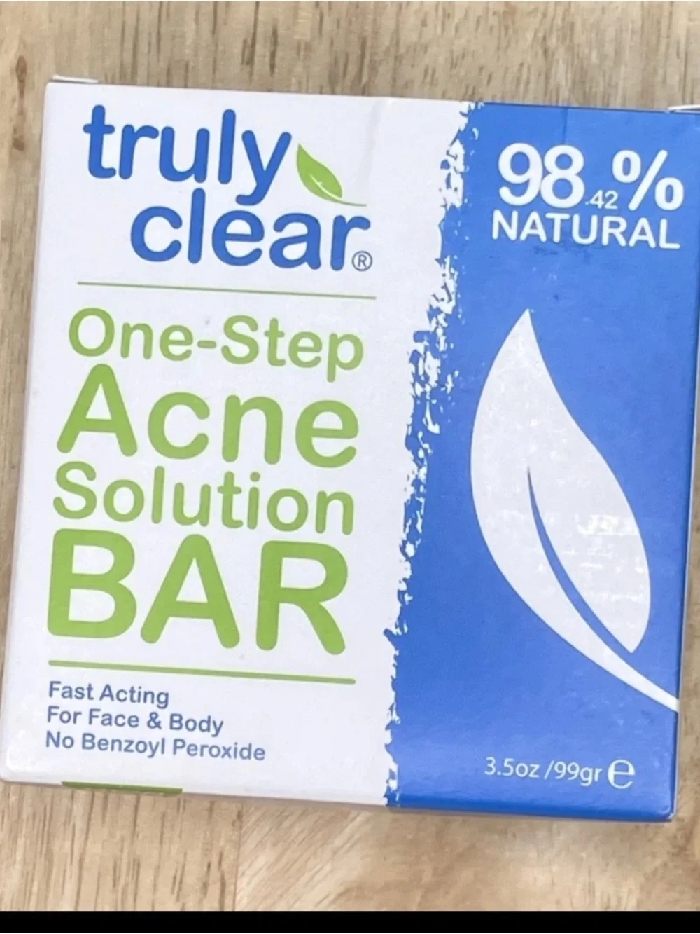TRULY Clear One-Step Acne Solution Bar in Green & Blue set of 2